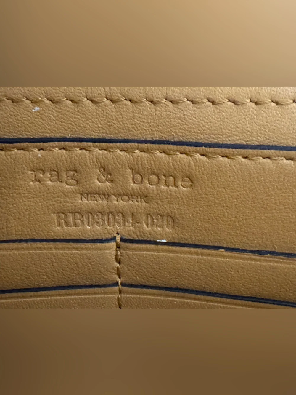 rag & bone Suede Envelope crossbody in Tan with Gold Hardware